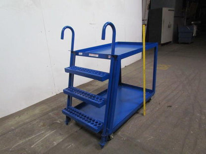 Vestil SPS2-2848 Two Shelf Order Picker Cart Steel Construction 1000lb Capacity