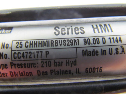 Parker 25CHHHMIRBVS29M 90.00D1144 Hydraulic Cylinder 25mm Bore 90mm Stroke