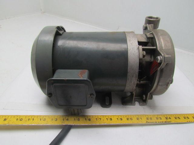 MP Pumps 30254 chemflo 1 316SS pump pumpak 3.6" Impeller w/3PH 220/440V Motor