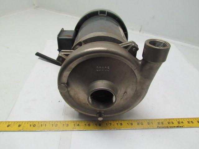 MP Pumps 30254 chemflo 1 316SS pump pumpak 3.6" Impeller w/3PH 220/440V Motor