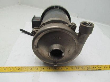 MP Pumps 30254 chemflo 1 316SS pump pumpak 3.6" Impeller w/3PH 220/440V Motor
