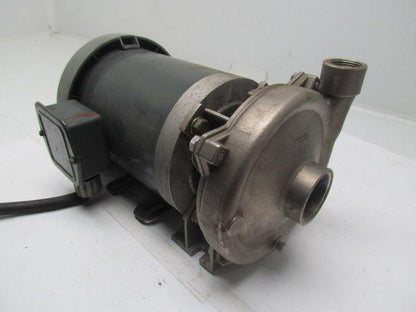 MP Pumps 30254 chemflo 1 316SS pump pumpak 3.6" Impeller w/3PH 220/440V Motor