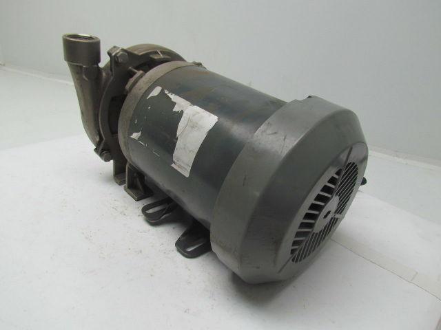 MP Pumps 30254 chemflo 1 316SS pump pumpak 3.6" Impeller w/3PH 220/440V Motor