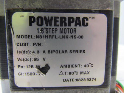Pacific Scientific N31HRFL-LNK-NS-00 PowerPac 1.8° Step Motor Bipolar Series