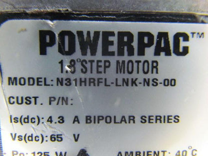 Pacific Scientific N31HRFL-LNK-NS-00 PowerPac 1.8° Step Motor Bipolar Series