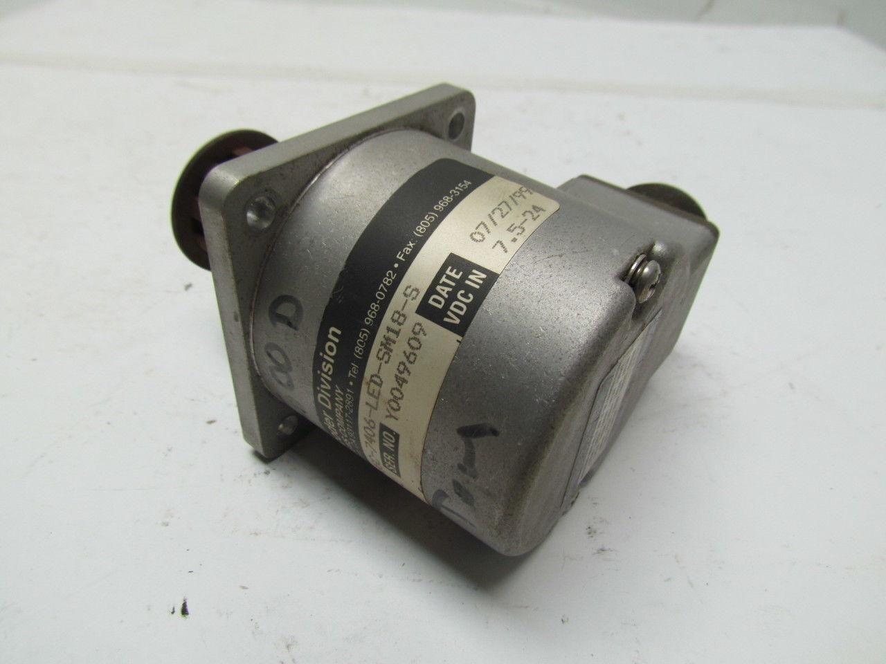 BEI H25D-SS-CCW-8GC-7406-LED-SM18-S H25 Absolute Optical Encoder 7.5-24VDC In