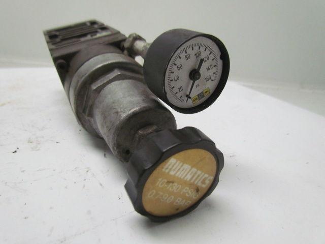 Numatics 554RS100J Pneumatic Sandwich pressure regulator w/gauge