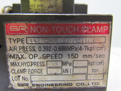 SR Engineering SLY4T-25.4R-K652-BH54 Non-Touch pneumatic die clamp 4ton