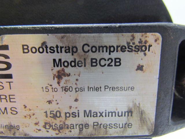 MPS BC2B Bootstrap Compressor Max inlet press. 150 PSIG Missing knob