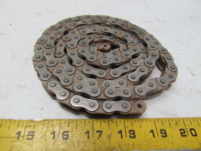 Tsubaki RF40PC 55" poly-steel roller chain 1/2" pitch 5/16" roller width