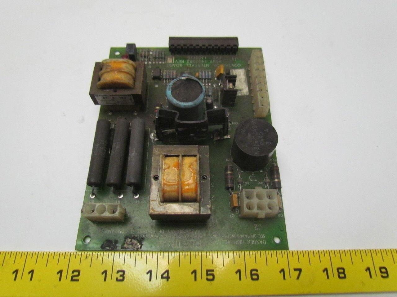 Pertron/Square D Contactor interface Board Assy.#1400582 Rev.H Fab.#1300176