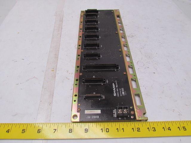 Sharp JW-26KB PLC Backplane Module Rack Installed To 6 Modules Max.