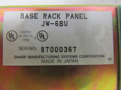 Sharp JW-6BU Base Rack Panel Holds Up to 6 Units