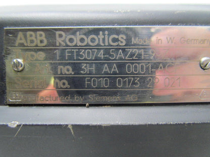 ABB Robotics/Siemens 1FT3074-5AZ21-9-Z/3HAA0001-ACF Servo Motor