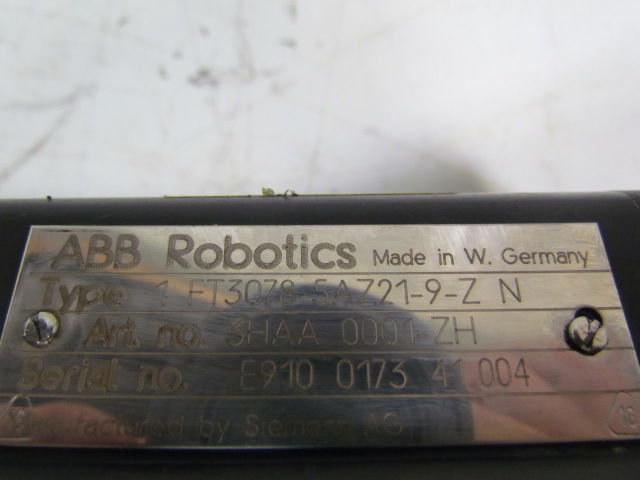 ABB Robotics/Siemens 1FT3078-5AZ21-9-Z/3HAA0001-ZH Servo Motor