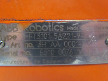 ABB Robotics/Siemens 1fT3101-5AZ21-9-Z 3HAA000-1-XJ Servo Motor w/Gearend shaft