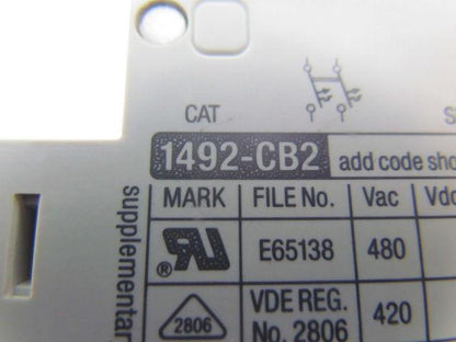 Allen-Bradley Lot of 3 Supplementary Protectors/Mini circuit breakers