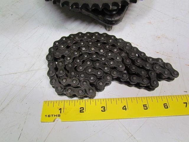 08300-11-24 1" bore caster wheel 9-7/8" OD w/steering sprocket and bracket