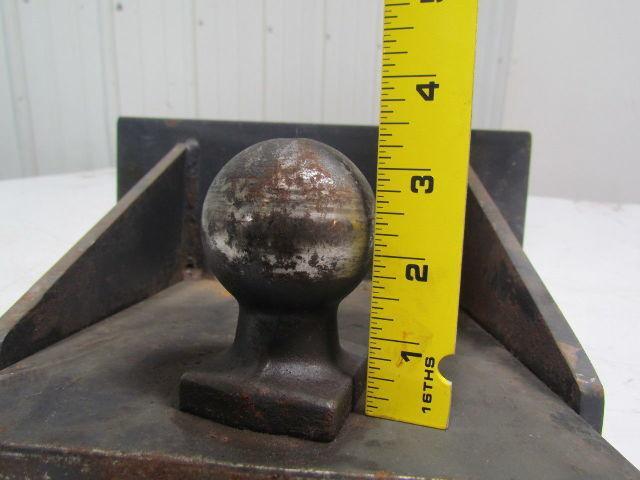 2-5/16" trailer ball mounted on 9-1/2"x 8" steel plate 5/16" thick