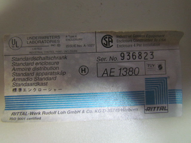 Rittal AE1380 Single door wall mount compact electrical enclosure 15"x15"x8"