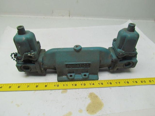 Numatics 6JDSPA 34UL2-3 Valve air double solenoid 120VAC coils