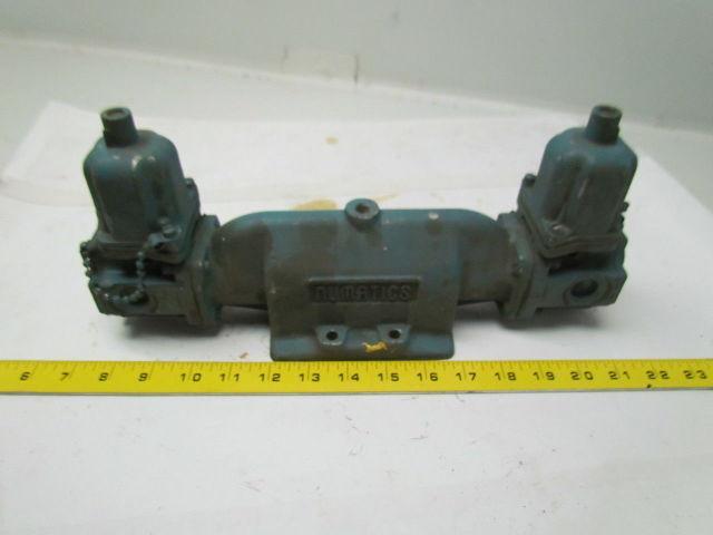 Numatics 6JDSPA 34UL2-3 Valve air double solenoid 120VAC coils