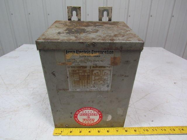 Acme Electric TI53013-4 3.0KVA Transformer 240/480VPRI.120/240Sec 60Hz 1PH