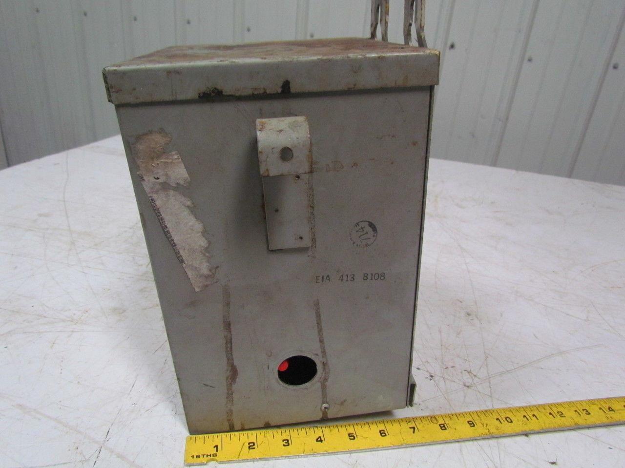 Acme Electric TI53013-4 3.0KVA Transformer 240/480VPRI.120/240Sec 60Hz 1PH