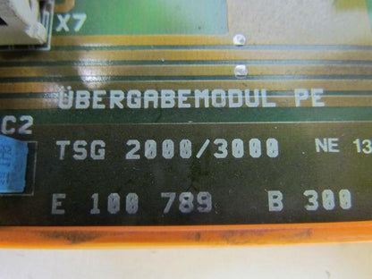Warren Emhart UBERGABEMODUL PE TSG 2000/3000 NE1396 E100 789 B300 Circuit Board