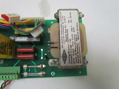 Emhart Warren 33001 REV 0 CPU Board w/ Transformer