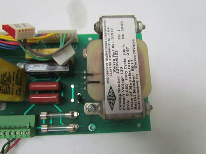 Emhart Warren 33001 REV 0 CPU Board w/ Transformer
