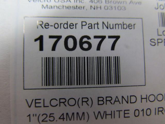 Hook 88 170677 IRON ON! Hook Side 1"x25 Yards White