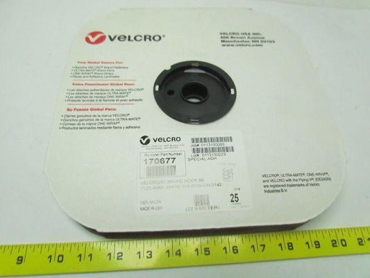 Hook 88 170677 IRON ON! Hook Side 1"x25 Yards White