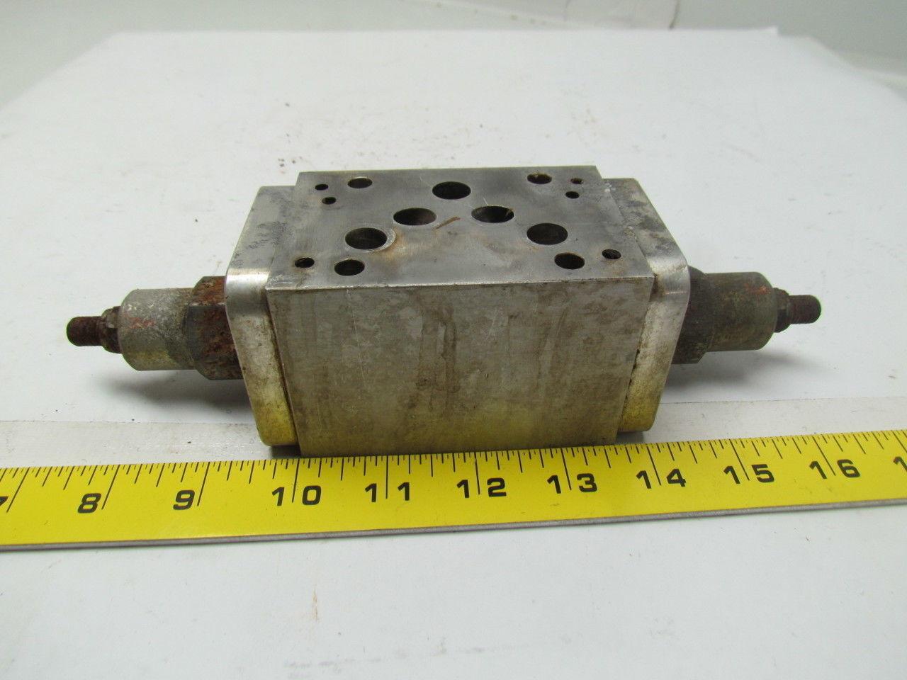Sun Hydraulics DJY Cartridge Manifold ISO-X&Y Flows into or out of workports A&B