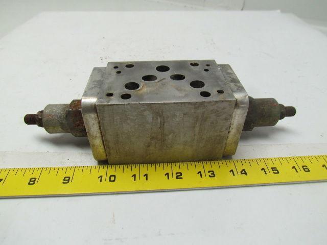 Sun Hydraulics DJY Cartridge Manifold ISO-X&Y Flows into or out of workports A&B