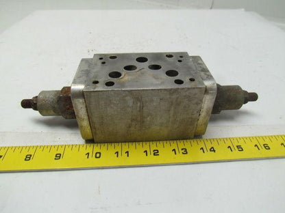 Sun Hydraulics DJY Cartridge Manifold ISO-X&Y Flows into or out of workports A&B