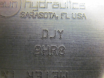 Sun Hydraulics DJY Cartridge Manifold ISO-X&Y Flows into or out of workports A&B