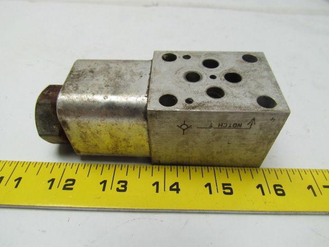 Sun Hydraulics GDO Sandwich Manifold 1 cavity see URL for tech specs