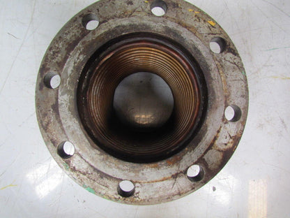 Stainless Steel short flanged braided flexible connector 6 " IDX11" long