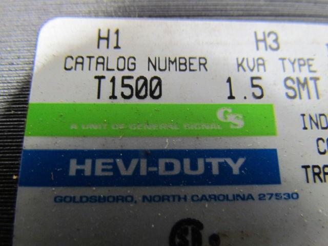General Signal Hevi-duty T1500 1.5 KVA control transformer type SMT 180 Class