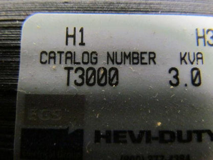 Emerson Hevi-Duty T3000 New! 3.0KVA Control Transformer Primary 220-480V