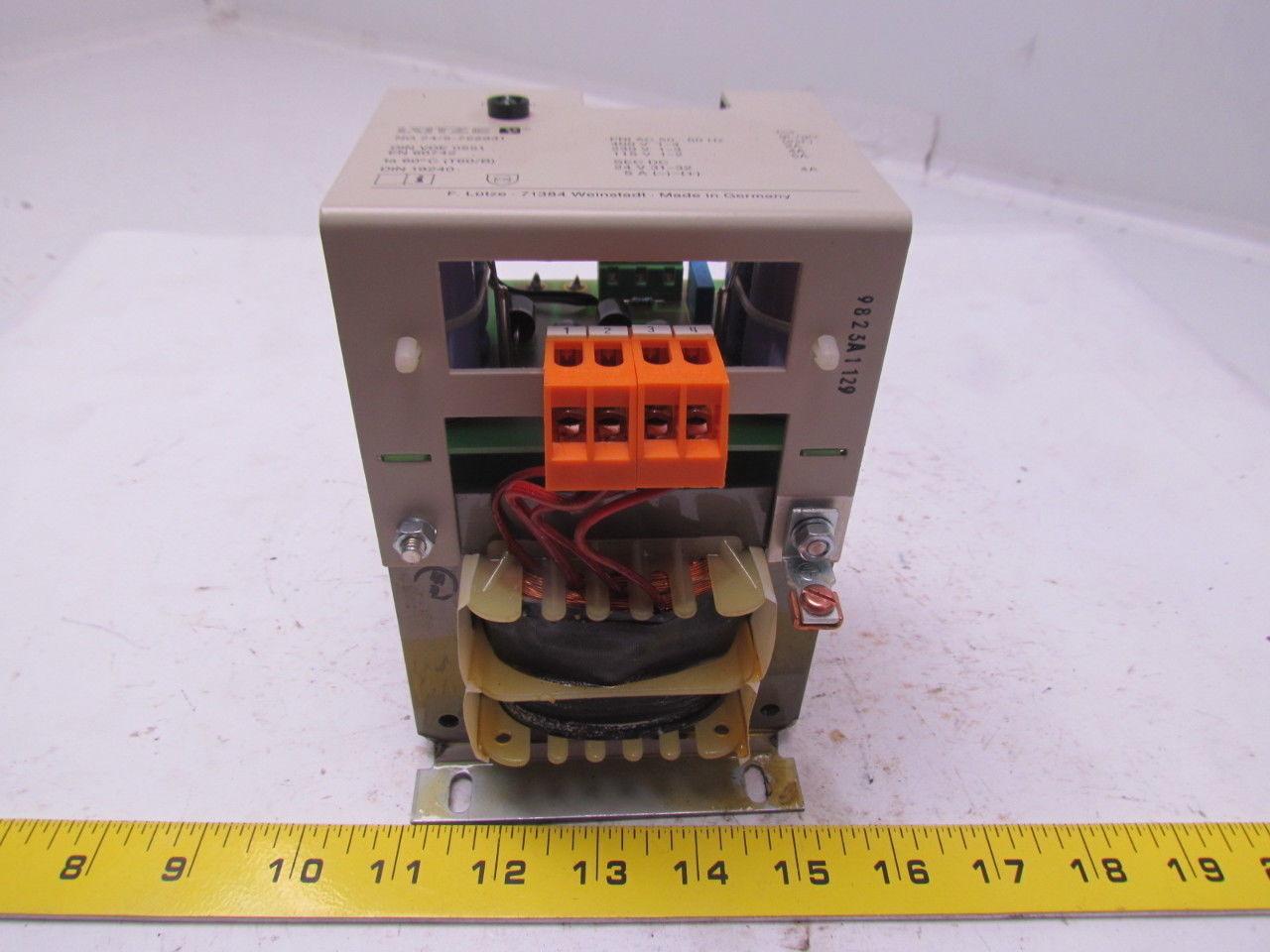 Lutze NG 24/5-722931 Single Phase Unregulated Power Supply Unit New Take Off