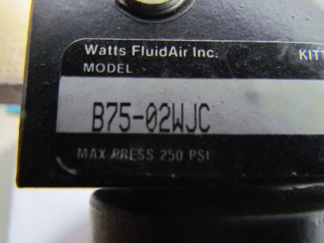 Watts B75-02WJC 250PSI Regulator w/SV75-02 Lockout Valve 20Bar 300PSI