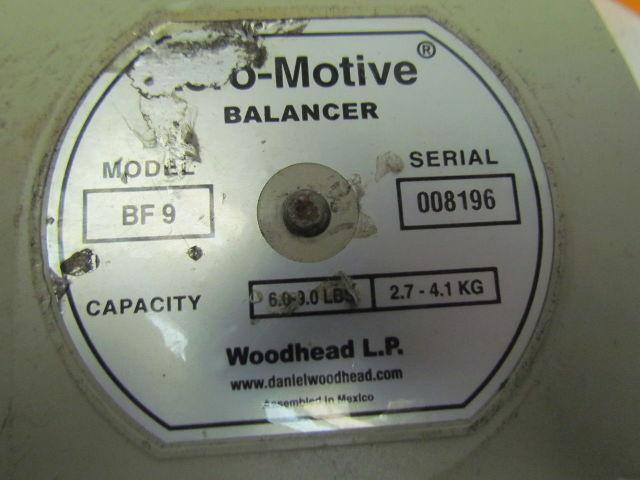 Daniel Woodhead BF9 Aero-Motive Tool Balancer 6-9Lb. Range 6.6ft Travel distance