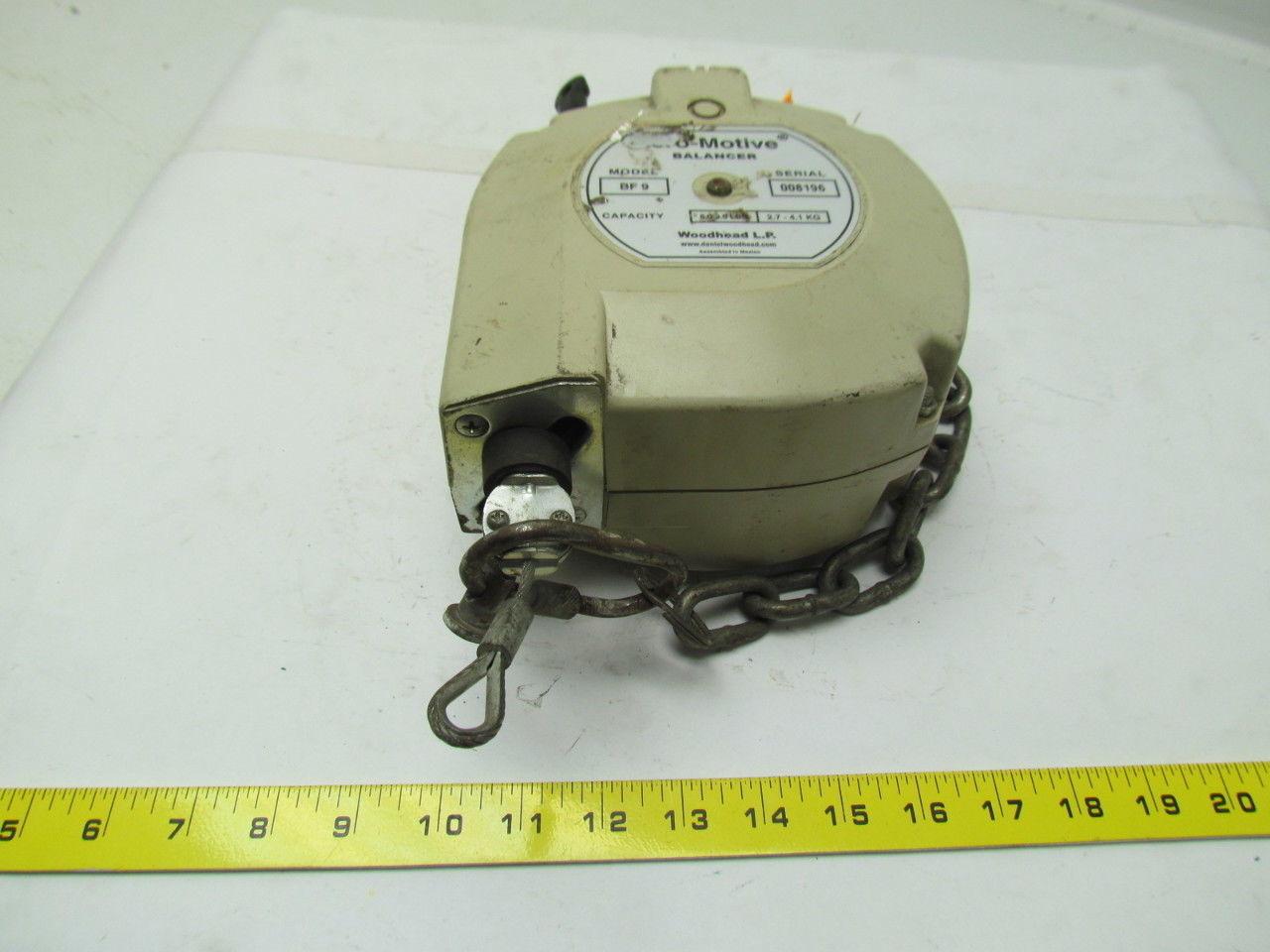 Daniel Woodhead BF9 Aero-Motive Tool Balancer 6-9Lb. Range 6.6ft Travel distance