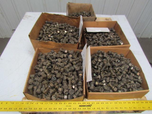 Low Carbon Steel Hex Bolt 5/8-11x1-3/4 w/2 washers & 1 Hex nut Lot of 775
