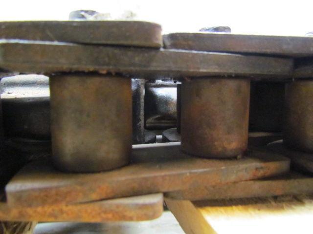 Jervis B Webb 10ft Caterpillar 2" Pitch Cotter Roller Chain Dia w/Dog attachment