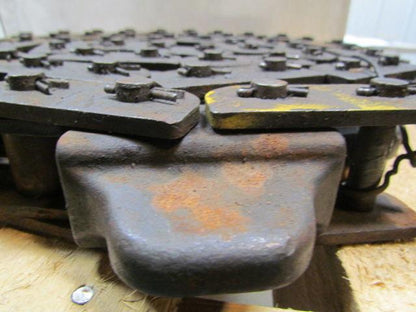 Jervis B Webb 10ft Caterpillar 2" Pitch Cotter Roller Chain Dia w/Dog attachment