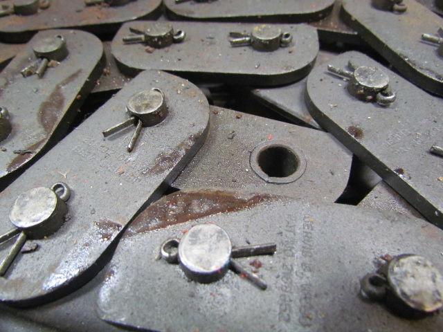 Jervis B Webb 10ft Caterpillar 2" Pitch Cotter Roller Chain Dia w/Dog attachment