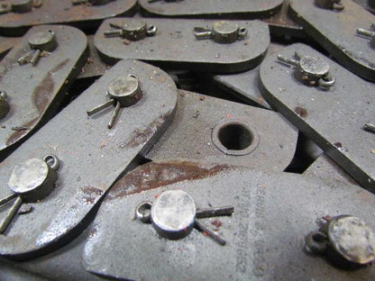 Jervis B Webb 10ft Caterpillar 2" Pitch Cotter Roller Chain Dia w/Dog attachment